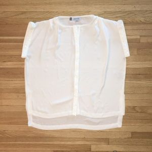 Jennifer Lopez white sheer top with sequins